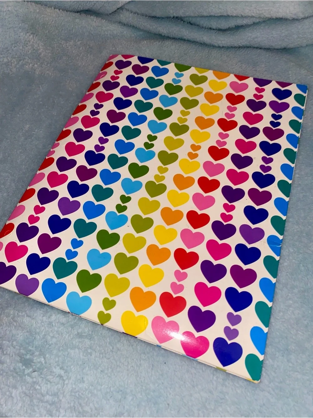 RARE Vintage Lisa Frank Queen of Color Rainbow Heart Portfolio Folder Y2K